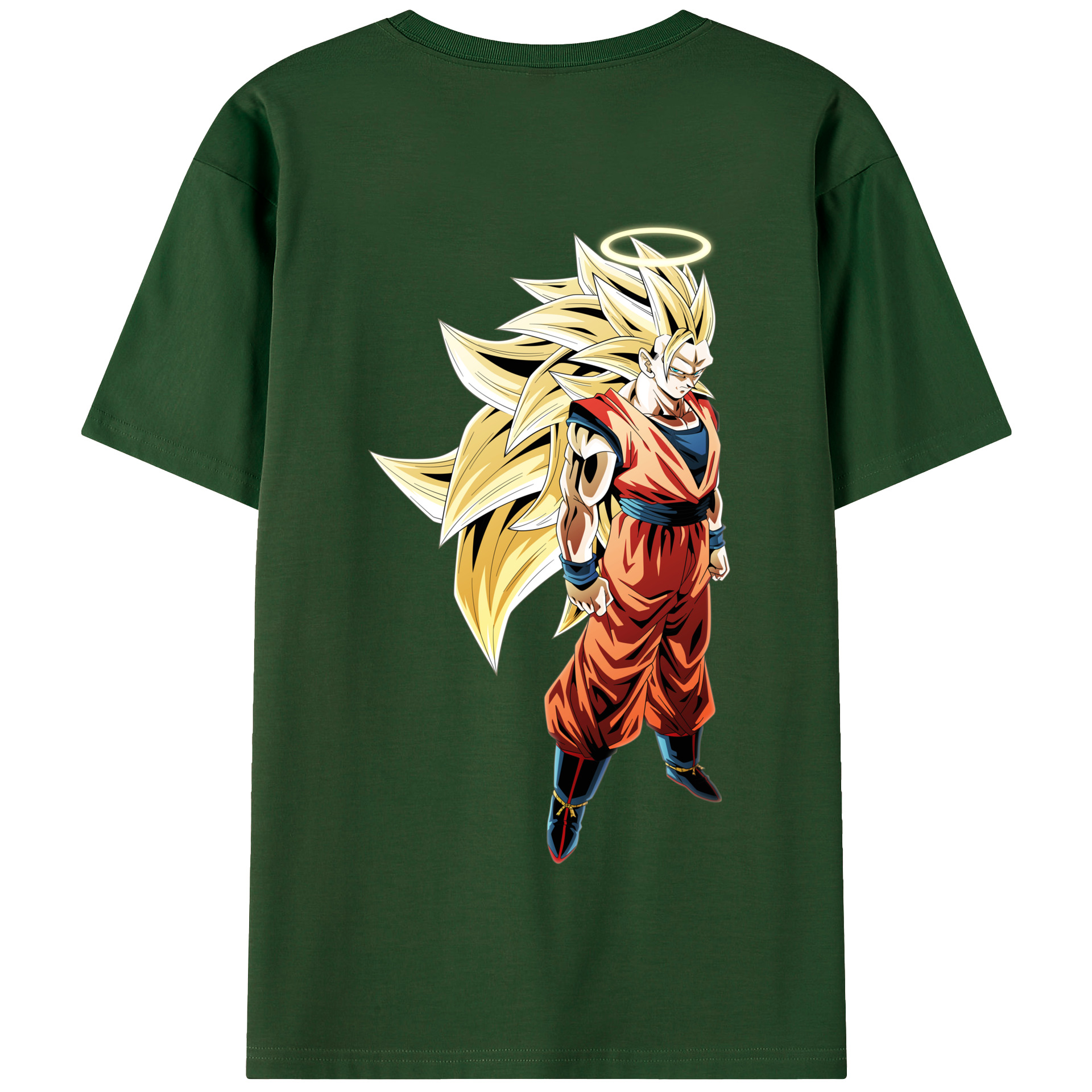 （画像用） ドラゴンボール 孫悟空（そん ごくう）Son Goku カカロット DRAGON BALL Kakarotto 綿100％半袖Tシャツ（背面プリント）